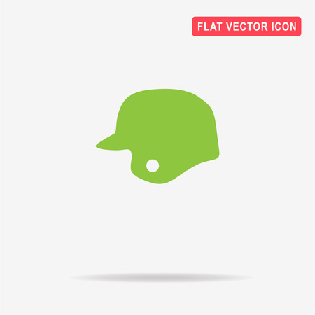 Baseball helmet icon. Vector concept illustration for design.のイラスト素材