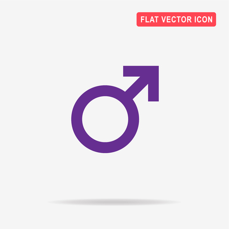 Male sexual orientation icon. Vector concept illustration for design.のイラスト素材