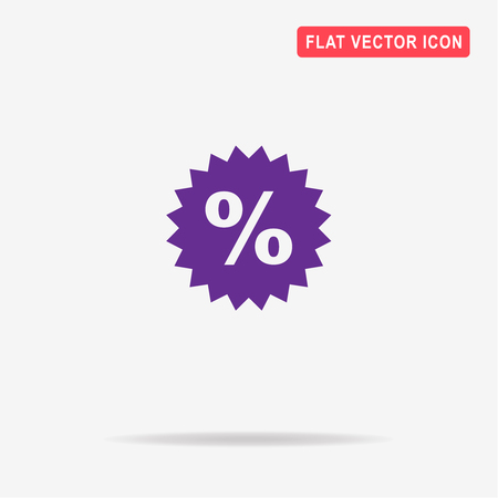 Percent icon. Vector concept illustration for design.のイラスト素材
