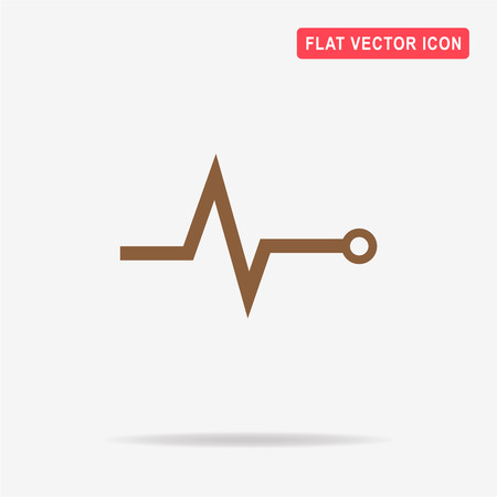 Pulse icon. Vector concept illustration for design.のイラスト素材