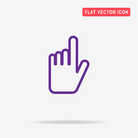 Hand click icon. Vector concept illustration for design.のイラスト素材
