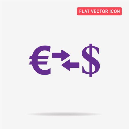 Currency exchange icon. Vector concept illustration for design.のイラスト素材
