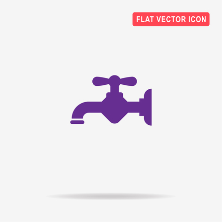 Water faucet icon. Vector concept illustration for design.のイラスト素材