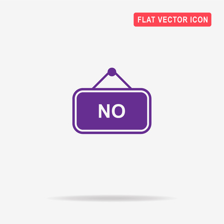 No banner icon. Vector concept illustration for design.のイラスト素材