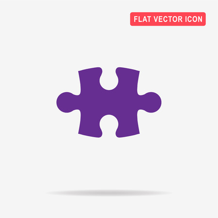 Puzzle icon. Vector concept illustration for design.のイラスト素材