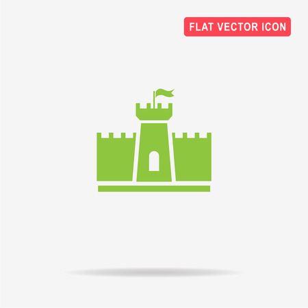 Castle icon. Vector concept illustration for design.のイラスト素材