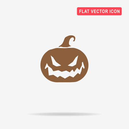 Halloween pumpkin icon. Vector concept illustration for design.のイラスト素材