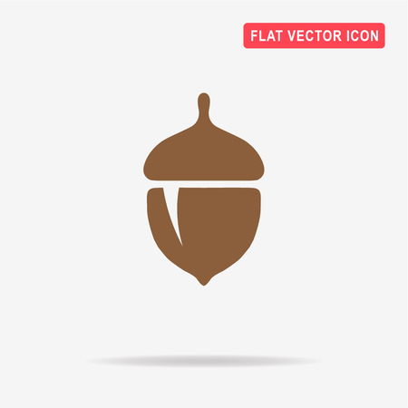 Acorn icon. Vector concept illustration for design.のイラスト素材