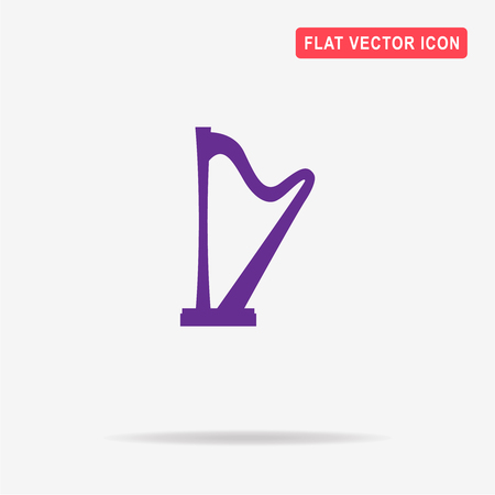 Harp icon. Vector concept illustration for design.のイラスト素材