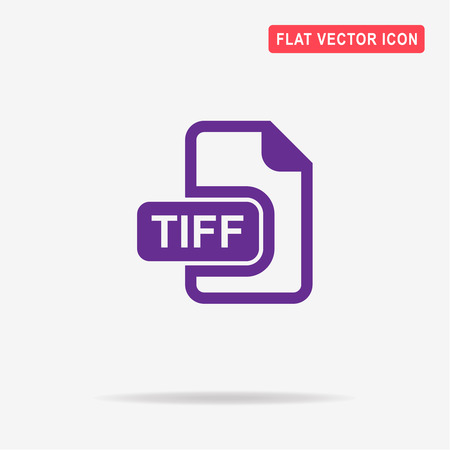 Tiff icon. Vector concept illustration for design.のイラスト素材