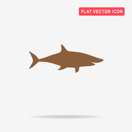 Shark icon. Vector concept illustration for design.のイラスト素材
