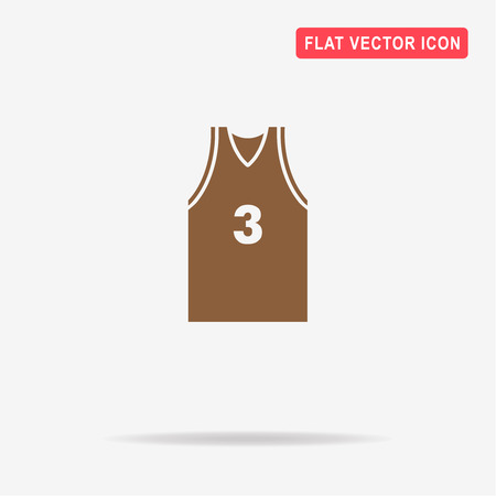 Sport t-shirt icon. Vector concept illustration for design.のイラスト素材