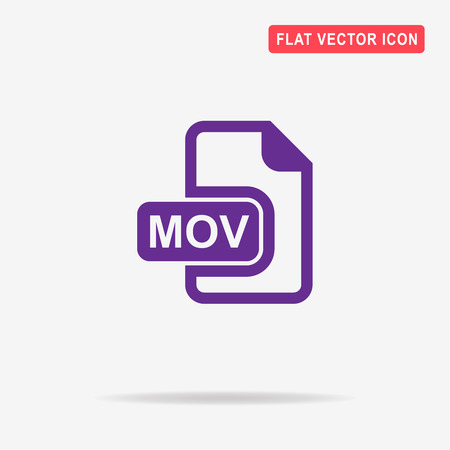Mov icon. Vector concept illustration for design.のイラスト素材