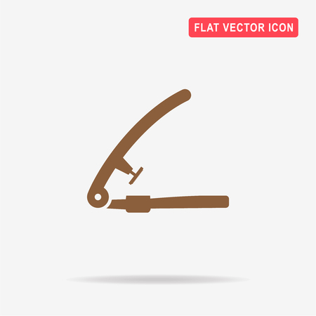 Garlic press icon. Vector concept illustration for design.のイラスト素材