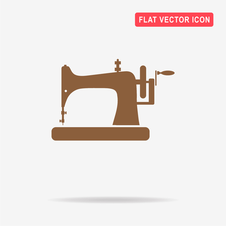 Sewing machine icon. Vector concept illustration for design.のイラスト素材