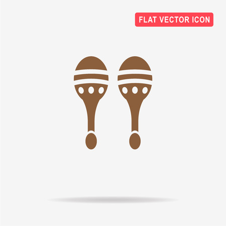 Maracas icon. Vector concept illustration for design.のイラスト素材