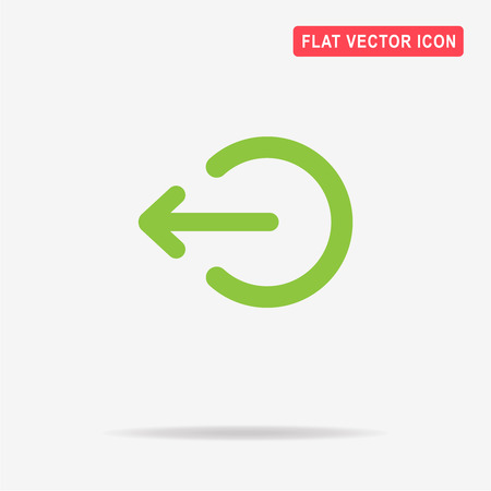 Exit icon. Vector concept illustration for design.のイラスト素材