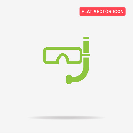 Diving mask icon. Vector concept illustration for design.のイラスト素材