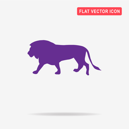 Lion icon. Vector concept illustration for design.のイラスト素材