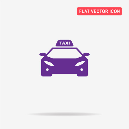 Taxi icon. Vector concept illustration for design.のイラスト素材