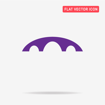 Bridge icon. Vector concept illustration for design.のイラスト素材