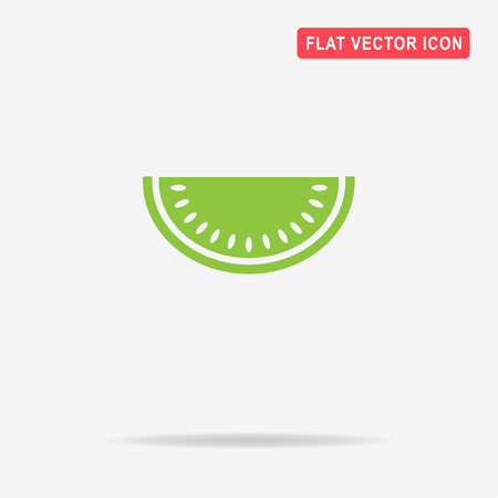 Watermelon icon. Vector concept illustration for design.のイラスト素材