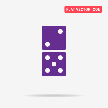 Domino icon. Vector concept illustration for design.のイラスト素材