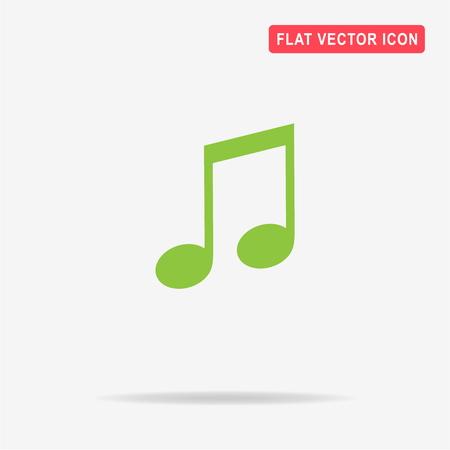 Music note icon. Vector concept illustration for design.のイラスト素材