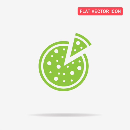 Pizza icon. Vector concept illustration for design.のイラスト素材