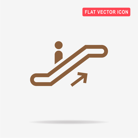 Escalator up icon. Vector concept illustration for design.のイラスト素材
