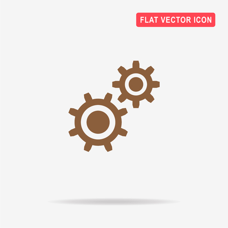 Cogwheel icon. Vector concept illustration for design.のイラスト素材