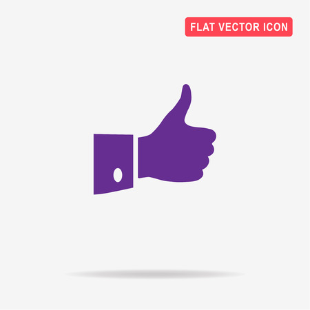 Thumb up icon. Vector concept illustration for design.のイラスト素材