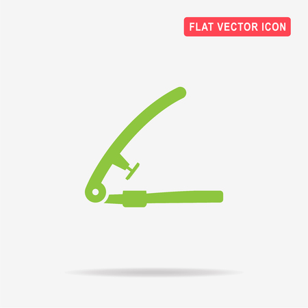 Garlic press icon. Vector concept illustration for design.のイラスト素材