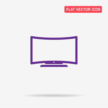 Tv icon. Vector concept illustration for design.のイラスト素材