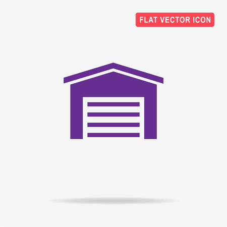 Garage icon. Vector concept illustration for design.のイラスト素材