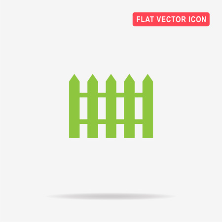 Fence icon. Vector concept illustration for design.のイラスト素材
