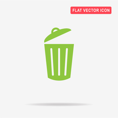 Trash can icon. Vector concept illustration for design.のイラスト素材