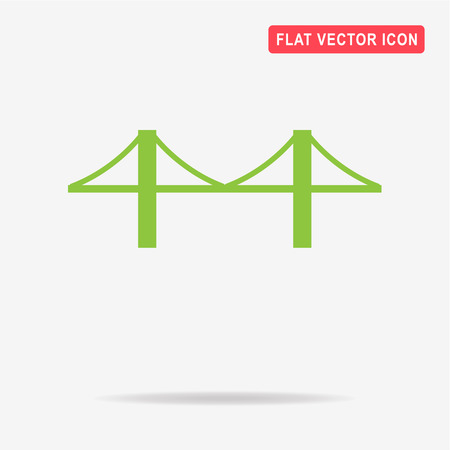 Bridge icon. Vector concept illustration for design.のイラスト素材