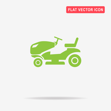 Lawn tractor icon. Vector concept illustration for design.のイラスト素材