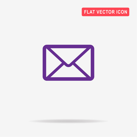 Envelope icon. Vector concept illustration for design.のイラスト素材