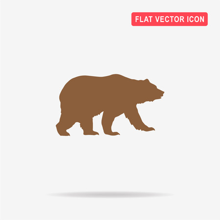 Bear icon. Vector concept illustration for design.のイラスト素材