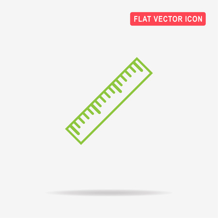 Ruler icon. Vector concept illustration for design.のイラスト素材
