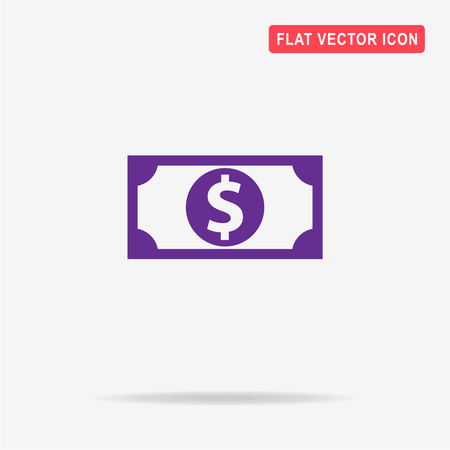 Dollar icon. Vector concept illustration for design.のイラスト素材