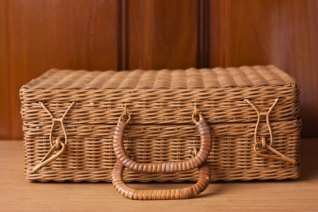 wicker boxの写真素材