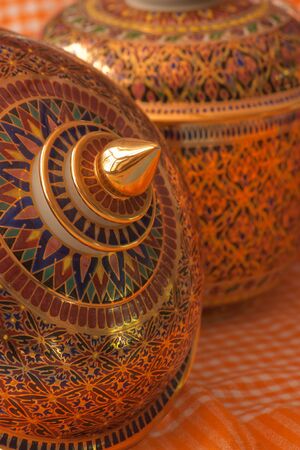 Benjarong,ceramic design from Thailandの写真素材
