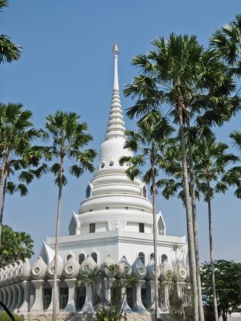 White Pagoda in Thailandの写真素材