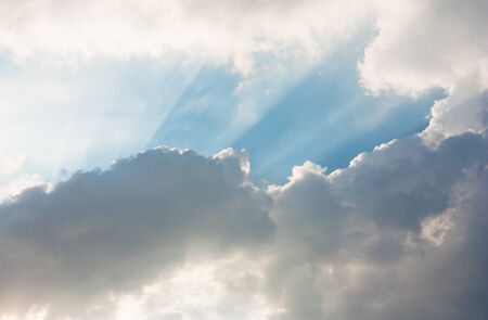 Sky, clouds and sunlight background