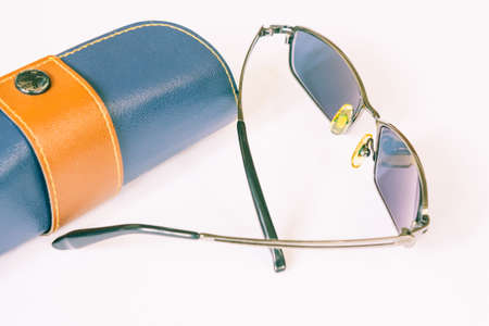 Sunglasses  with caseの写真素材