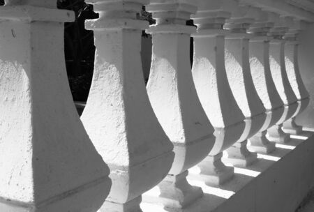 Light and shadow wallの写真素材