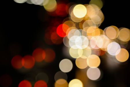Abstract circular light background,Defocussed night light bokeh